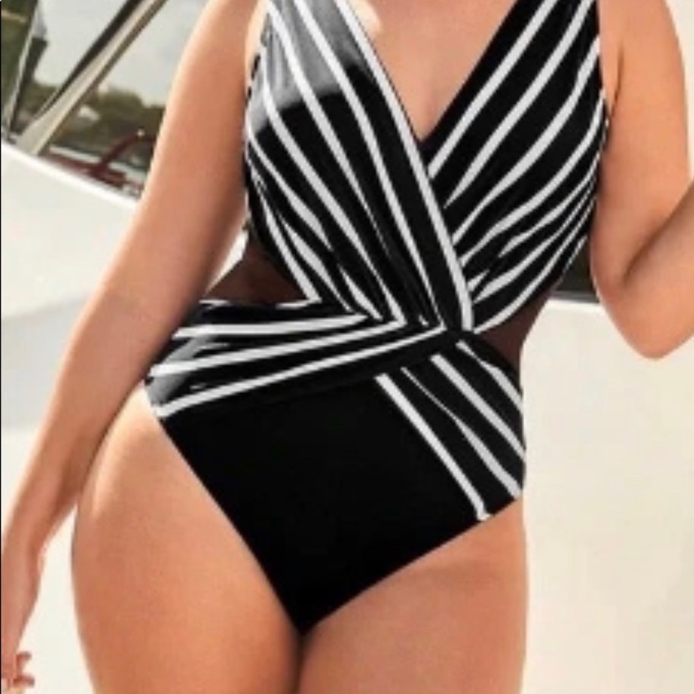 SWIMSUITS FOR ALL Surplice One Piece